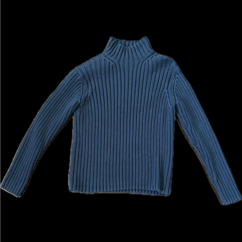 Gap Heavyweight Vintage Turtle Neck Winter Navy Blue Size Medium Used